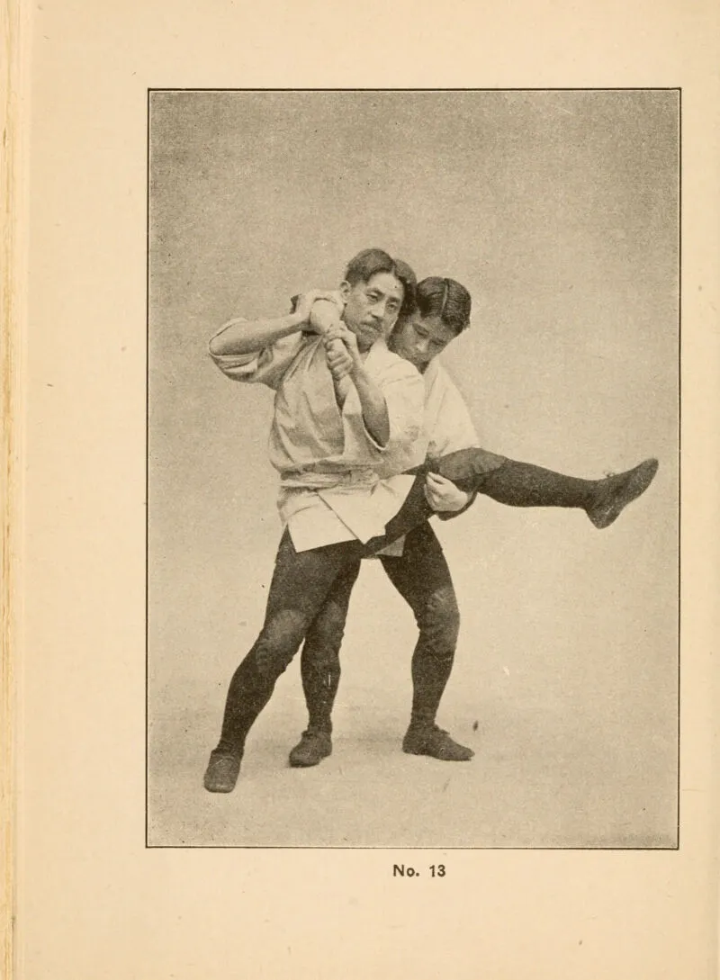 Treinamento de artes marciais — prática de jiu-jitsu do Effective Jiu-Jitsu (c. 1900), o tipo de conhecimento que era transmitido apenas por instrução física até agora